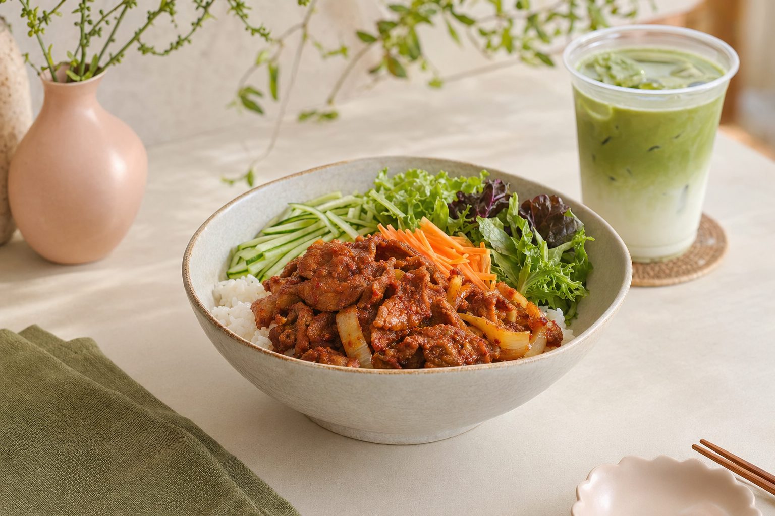 Rice Bowl Lunch Combo at Oh! Cha